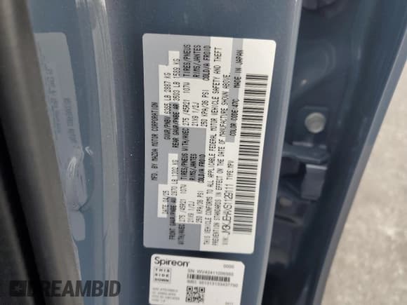 ✅ 2025 Mazda CX-70 Premium Plus • VIN: JM3KJEHAXS1129111 • Лот: 82434495. Опубликован ранее на Copart с пробегом 3 427 миль. Бесплатный доступ к архиву аукционных продаж из США и подробный отчёт об истории автомобиля на DreamBid. Изображение 13.