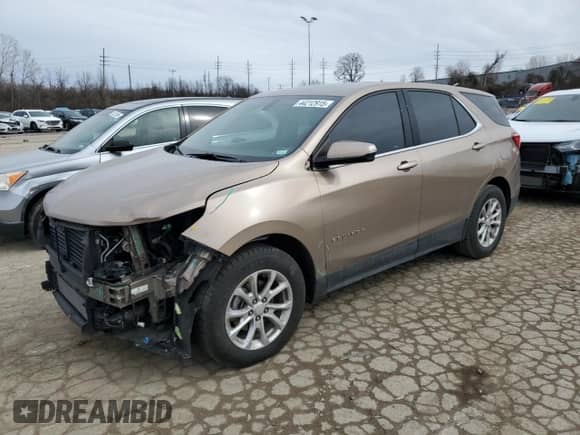 2018 Chevrolet Equinox LT z VIN 3GNAXLEU6JL268883, wystawiony jako Copart lot #44212915 z przebiegiem 91 552 mil mil oraz Szkoda całkowita • Salvage title. Historia ofert i sprzedaży dostępna na DreamBid. Obrazek 1.