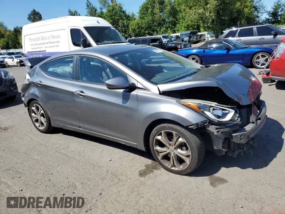 2016 Hyundai Elantra Limited z VIN KMHDH4AE1GU646187, wystawiony jako Copart lot #69863935 z przebiegiem 116 440 mil mil oraz Szkoda całkowita • Salvage title. Historia ofert i sprzedaży dostępna na DreamBid. Obrazek 4.