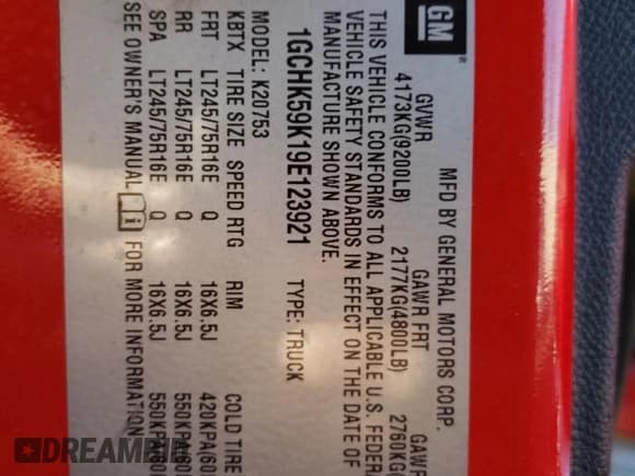 ✅ 2009 Chevrolet Silverado 2500HD LT • VIN: 1GCHK59K19E123921 • Лот: 80914444. Опубликован ранее на Copart с пробегом 330 731 миль. Бесплатный доступ к архиву аукционных продаж из США и подробный отчёт об истории автомобиля на DreamBid. Изображение 12.