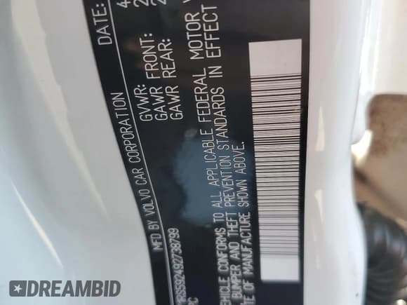 ✅ 2009 Volvo S60 2.5T • VIN: YV1RS592492738799 • Lot: 81874995. Listed on Copart with 175,872 mi. Free auction sales archive from the USA and detailed vehicle history report at DreamBid. Image 12.