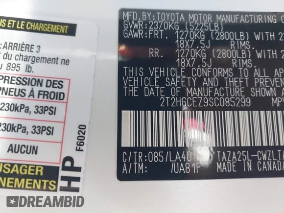 ✅ 2025 Lexus NX 350 Luxury • VIN: 2T2HGCEZ9SC085299 • Lot: 43656757. Listed on IAAI with 10,286 mi. Free auction sales archive from the USA and detailed vehicle history report at DreamBid. Image 9.