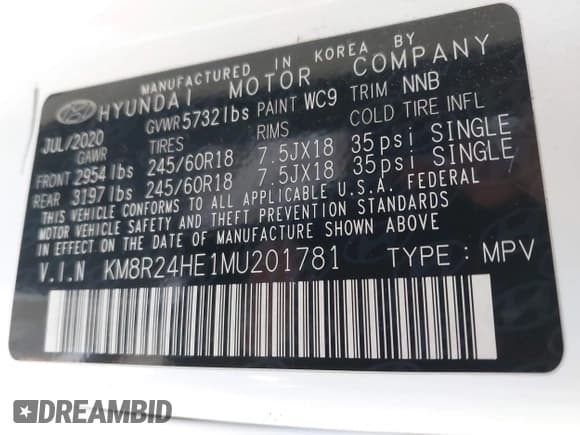 ✅ 2021 Hyundai Palisade SEL • VIN: KM8R24HE1MU201781 • Лот: 41288705. Опубликован ранее на IAAI с пробегом 76 066 миль. Бесплатный доступ к архиву аукционных продаж из США и подробный отчёт об истории автомобиля на DreamBid. Изображение 9.