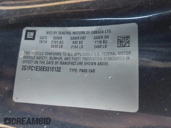 ✅ 2014 Chevrolet Camaro LT • VIN: 2G1FC1E36E9316132 • Лот: 43756243. Опубликован ранее на IAAI с пробегом 377 335 миль. Бесплатный доступ к архиву аукционных продаж из США и подробный отчёт об истории автомобиля на DreamBid. Изображение 9.