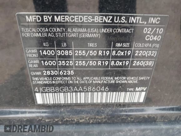 ✅ 2010 Mercedes-Benz M 350 • VIN: 4JGBB8GB3AA586046 • Lot: 42907449. Wystawiony na IAAI z przebiegiem 166 982 mil. Bezpłatny archiwum sprzedaży aukcyjnych z USA i szczegółowy raport historii pojazdu na DreamBid. Zdjęcie 9.