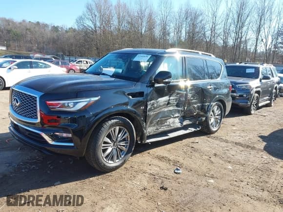 ✅ 2020 Infiniti QX80 Luxe • VIN: JN8AZ2NE4L9254440 • Lot: 41445636. Wystawiony na IAAI z przebiegiem 95 109 mil. Bezpłatny archiwum sprzedaży aukcyjnych z USA i szczegółowy raport historii pojazdu na DreamBid. Zdjęcie 6.