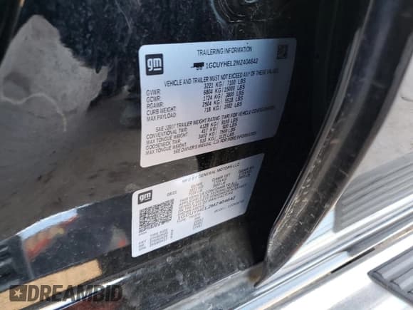 ✅ 2021 Chevrolet Silverado 1500 High Country • VIN: 1GCUYHEL2MZ404642 • Lot: 47047605. Wystawiony na Copart z przebiegiem 42 691 mil. Bezpłatny archiwum sprzedaży aukcyjnych z USA i szczegółowy raport historii pojazdu na DreamBid. Zdjęcie 15.