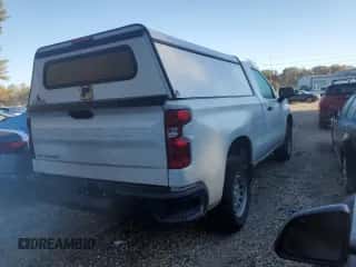 2023 Chevrolet Silverado 1500 Work Truck z VIN 3GCNAAEK8PG360321, wystawiony jako Copart lot #86665595 z przebiegiem 129 017 mil mil oraz Czysty tytuł • Clean title. Historia ofert i sprzedaży dostępna na DreamBid. Obrazek 3.