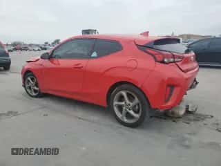 2019 Hyundai Veloster Premium z VIN KMHTG6AF0KU017502, wystawiony jako Copart lot #82367844 z przebiegiem 125 829 mil mil oraz Szkoda całkowita • Salvage title. Historia ofert i sprzedaży dostępna na DreamBid. Obrazek 2.
