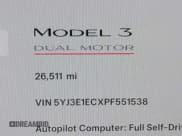 ✅ 2023 Tesla Model 3 Performance • VIN: 5YJ3E1ECXPF551538 • Lot: 42157417. Wystawiony na IAAI z przebiegiem 26 511 mil. Bezpłatny archiwum sprzedaży aukcyjnych z USA i szczegółowy raport historii pojazdu na DreamBid. Zdjęcie 14.