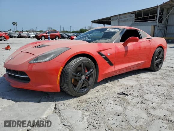 ✅ 2016 Chevrolet Corvette 1LT • VIN: 1G1YB2D74G5123435 • Lot: 50104895. Listed on Copart with 71,220 mi. Free auction sales archive from the USA and detailed vehicle history report at DreamBid. Image 1.