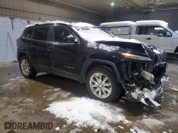 ✅ 2017 Jeep Cherokee Limited • VIN: 1C4PJMDS0HW606020 • Lot: 45509775. Listed on Copart with Not provided. Free auction sales archive from the USA and detailed vehicle history report at DreamBid. Image 4.