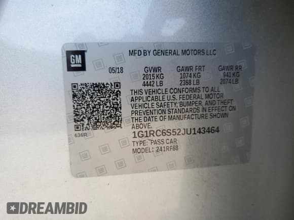 ✅ 2018 Chevrolet Volt LT • VIN: 1G1RC6S52JU143464 • Lot: 62763844. Wystawiony na Copart z przebiegiem 46 127 mil. Bezpłatny archiwum sprzedaży aukcyjnych z USA i szczegółowy raport historii pojazdu na DreamBid. Zdjęcie 14.