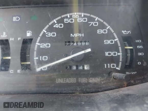 ✅ 1992 Isuzu Rodeo • VIN: 4S2CG58Z0N4308525 • Lot: 42659883. Listed on IAAI with 224,998 mi. Free auction sales archive from the USA and detailed vehicle history report at DreamBid. Image 7.