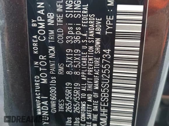 ✅ 2025 Genesis GV80 Standard • VIN: KMUHFESB5SU255734 • Lot: 83836195. Listed on Copart with 15,212 mi. Free auction sales archive from the USA and detailed vehicle history report at DreamBid. Image 13.