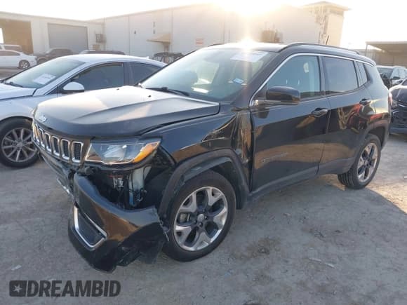 ✅ 2020 Jeep Compass Limited • VIN: 3C4NJDCB7LT142313 • Lot: 43238847. Listed on IAAI with 52,440 mi. Free auction sales archive from the USA and detailed vehicle history report at DreamBid. Image 2.