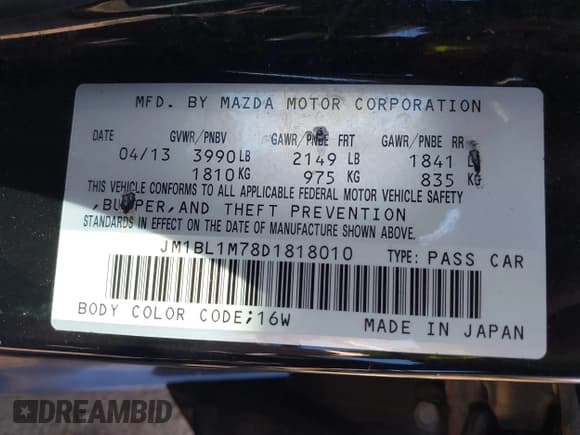 ✅ 2013 Mazda 3 i Grand Touring • VIN: JM1BL1M78D1818010 • Lot: 42060056. Wystawiony na IAAI z przebiegiem 139 157 mil. Bezpłatny archiwum sprzedaży aukcyjnych z USA i szczegółowy raport historii pojazdu na DreamBid. Zdjęcie 9.