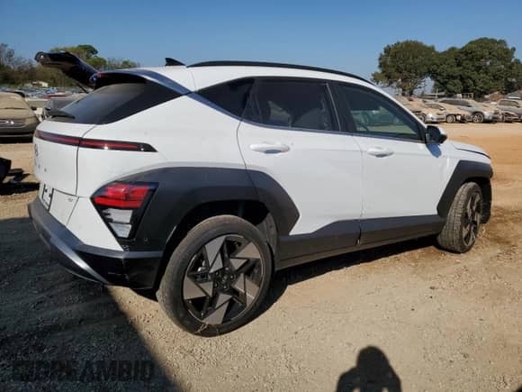 2024 Hyundai Kona Limited with VIN KM8HE3A30RU161268, listed as a Copart auction lot 77844404 with 1,598 mi miles and Salvage title. Bid and sale history available at DreamBid. Image 3.