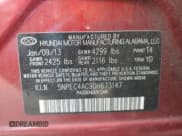 ✅ 2013 Hyundai Sonata SE • VIN: 5NPEC4AC9DH673147 • Lot: 73399854. Listed on Copart with 219,916 mi. Free auction sales archive from the USA and detailed vehicle history report at DreamBid. Image 12.