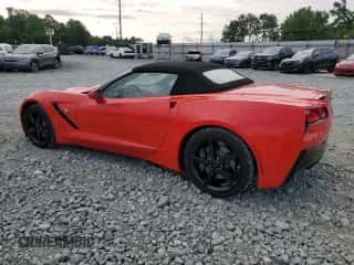 2014 Chevrolet Corvette 1LT z VIN 1G1YA3D79E5126949, wystawiony jako Copart lot #57624904 z przebiegiem 28 169 mil mil oraz Szkoda całkowita • Salvage title. Historia ofert i sprzedaży dostępna na DreamBid. Obrazek 2.