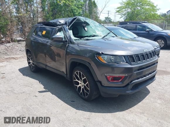 ✅ 2020 Jeep Compass Latitude • VIN: 3C4NJCBB9LT162087 • Lot: 42351476. Listed on IAAI with Not provided. Free auction sales archive from the USA and detailed vehicle history report at DreamBid. Image 1.