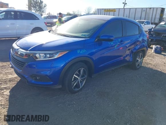 ✅ 2022 Honda HR-V EX • VIN: 3CZRU6H56NM713708 • Lot: 43695863. Wystawiony na IAAI z przebiegiem 24 284 mil. Bezpłatny archiwum sprzedaży aukcyjnych z USA i szczegółowy raport historii pojazdu na DreamBid. Zdjęcie 2.
