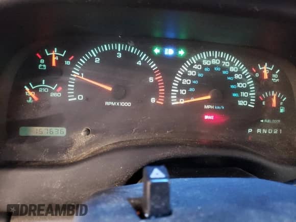 1997 Dodge Dakota with VIN 1B7GG23X0VS253118, listed as a Copart auction lot 74597754 with 157,636 mi miles and Salvage title. Bid and sale history available at DreamBid. Image 9.