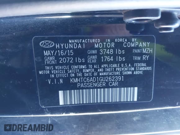 ✅ 2016 Hyundai Veloster • VIN: KMHTC6AD1GU262391 • Lot: 41649087. Wystawiony na IAAI z przebiegiem 96 104 mil. Bezpłatny archiwum sprzedaży aukcyjnych z USA i szczegółowy raport historii pojazdu na DreamBid. Zdjęcie 9.