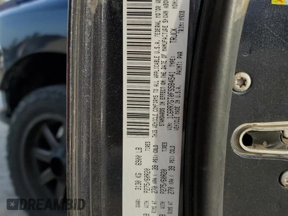 ✅ 2015 Ram 1500 Outdoorsman • VIN: 1C6RR7GT0FS584541 • Лот: 50808545. Опубликован ранее на Copart с пробегом 217 505 миль. Бесплатный доступ к архиву аукционных продаж из США и подробный отчёт об истории автомобиля на DreamBid. Изображение 15.