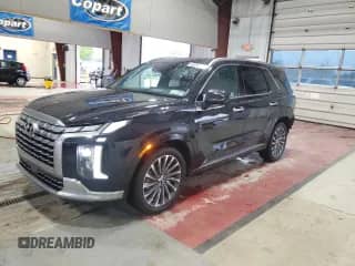 2024 Hyundai Palisade Calligraphy z VIN KM8R74GE9RU691848, wystawiony jako Copart lot #85096545 z przebiegiem 13 097 mil mil oraz Szkoda całkowita • Salvage title. Historia ofert i sprzedaży dostępna na DreamBid. Obrazek 1.