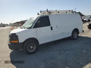 ✅ 2012 Chevrolet Express Cargo • VIN: 1GCWGFCB8C1122545 • Lot: 57915915. Listed on Copart with 211,548 mi. Free auction sales archive from the USA and detailed vehicle history report at DreamBid. Image 1.