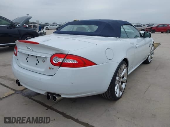 ✅ 2014 Jaguar XK XKR • VIN: SAJWA4EC9EMB52042 • Lot: 41635233. Listed on IAAI with 10,566 mi. Free auction sales archive from the USA and detailed vehicle history report at DreamBid. Image 4.