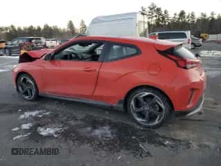 2019 Hyundai Veloster Turbo z VIN KMHTH6AB8KU013899, wystawiony jako Copart lot #83735144 z przebiegiem 85 383 mil mil oraz Szkoda całkowita • Salvage title. Historia ofert i sprzedaży dostępna na DreamBid. Obrazek 2.
