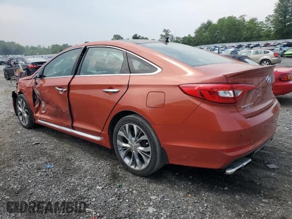 ✅ 2015 Hyundai Sonata Sport • VIN: 5NPE34AB1FH155401 • Лот: 55278153. Опубликован ранее на Copart с пробегом 86 364 миль. Бесплатный доступ к архиву аукционных продаж из США и подробный отчёт об истории автомобиля на DreamBid. Изображение 2.