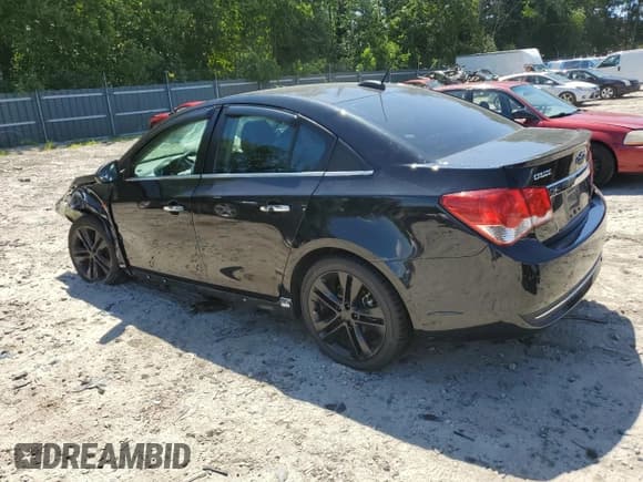 ✅ 2015 Chevrolet Cruze LTZ • VIN: 1G1PG5SB0F7199663 • Lot: 62016973. Listed on Copart with Not provided. Free auction sales archive from the USA and detailed vehicle history report at DreamBid. Image 2.