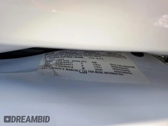 ✅ 2006 Pontiac Torrent • VIN: 2CKDL63F866145095 • Lot: 81833705. Listed on Copart with Not provided. Free auction sales archive from the USA and detailed vehicle history report at DreamBid. Image 13.