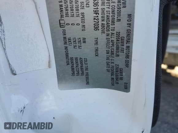 ✅ 2009 Chevrolet Silverado 2500HD LT • VIN: 1GCHK53619F127036 • Lot: 48616415. Listed on Copart with Not provided. Free auction sales archive from the USA and detailed vehicle history report at DreamBid. Image 12.