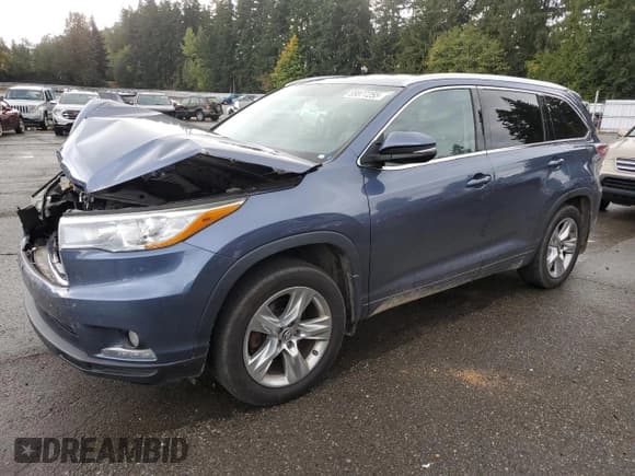 ✅ 2016 Toyota Highlander Limited • VIN: 5TDDKRFHXGS335609 • Lot: 89877255. Listed on Copart with 112,121 mi. Free auction sales archive from the USA and detailed vehicle history report at DreamBid. Image 1.