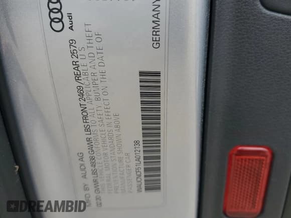 ✅ 2020 Audi A5 Sportback Premium Plus • VIN: WAUCNCF51LA012138 • Lot: 70210575. Wystawiony na Copart z przebiegiem 71 993 mil. Bezpłatny archiwum sprzedaży aukcyjnych z USA i szczegółowy raport historii pojazdu na DreamBid. Zdjęcie 12.