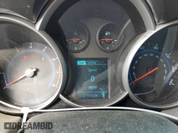 2014 Chevrolet Cruze LS with VIN 1G1PA5SH4E7141835, listed as a Copart auction lot 67807015 with 216,102 mi miles and Salvage title. Bid and sale history available at DreamBid. Image 9.