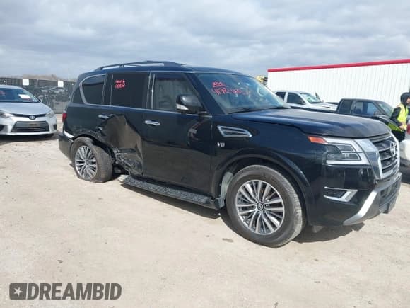 ✅ 2022 Nissan Armada SL • VIN: JN8AY2BAXN9390661 • Lot: 41724683. Wystawiony na IAAI z przebiegiem 48 968 mil. Bezpłatny archiwum sprzedaży aukcyjnych z USA i szczegółowy raport historii pojazdu na DreamBid. Zdjęcie 1.