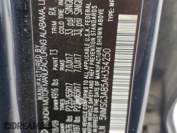 ✅ 2010 Hyundai Santa Fe GLS • VIN: 5NMSG3AB5AH354250 • Лот: 92708015. Опубликован ранее на Copart с пробегом 179 092 миль. Бесплатный доступ к архиву аукционных продаж из США и подробный отчёт об истории автомобиля на DreamBid. Изображение 13.