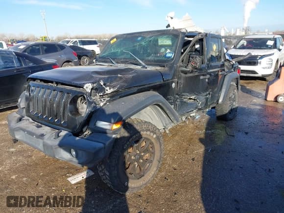 ✅ 2020 Jeep Wrangler Unlimited Sport S • VIN: 1C4HJXDG1LW237484 • Лот: 41310965. Опубликован ранее на IAAI с пробегом Не указан. Бесплатный доступ к архиву аукционных продаж из США и подробный отчёт об истории автомобиля на DreamBid. Изображение 17.