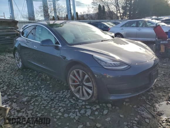 ✅ 2018 Tesla Model 3 Long Range Battery • VIN: 5YJ3E1EB1JF171227 • Lot: 94741835. Listed on Copart with 115,263 mi. Free auction sales archive from the USA and detailed vehicle history report at DreamBid. Image 4.
