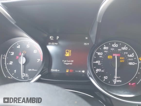 ✅ 2018 Alfa Romeo Giulia • VIN: ZARFAEBN8J7567133 • Lot: 43623720. Listed on IAAI with 70,448 mi. Free auction sales archive from the USA and detailed vehicle history report at DreamBid. Image 7.