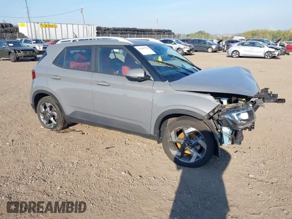 ✅ 2023 Hyundai Venue SEL • VIN: KMHRC8A33PU211620 • Lot: 43207778. Listed on IAAI with 49,125 mi. Free auction sales archive from the USA and detailed vehicle history report at DreamBid. Image 1.
