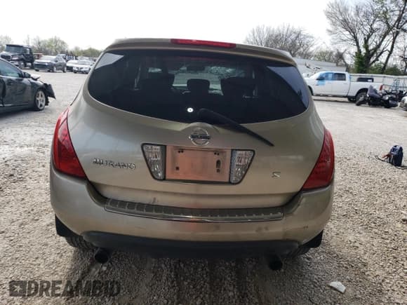✅ 2006 Nissan Murano S • VIN: JN8AZ08TX6W405821 • Lot: 51980445. Wystawiony na Copart z przebiegiem 194 972 mil. Bezpłatny archiwum sprzedaży aukcyjnych z USA i szczegółowy raport historii pojazdu na DreamBid. Zdjęcie 6.