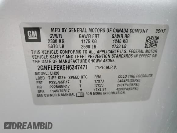 ✅ 2017 Chevrolet Equinox LT • VIN: 2GNFLFEK6H6347471 • Lot: 91480285. Wystawiony na Copart z przebiegiem 128 075 mil. Bezpłatny archiwum sprzedaży aukcyjnych z USA i szczegółowy raport historii pojazdu na DreamBid. Zdjęcie 13.