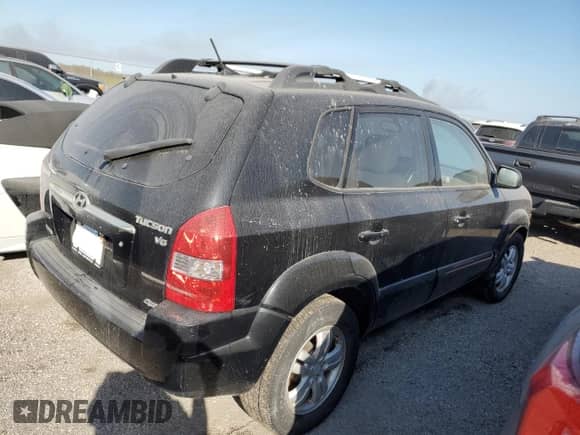 2007 Hyundai Tucson SE z VIN KM8JN72D77U483564, wystawiony jako Copart lot #75153254 z przebiegiem Nie podano mil oraz Szkoda całkowita • Salvage title. Historia ofert i sprzedaży dostępna na DreamBid. Obrazek 3.