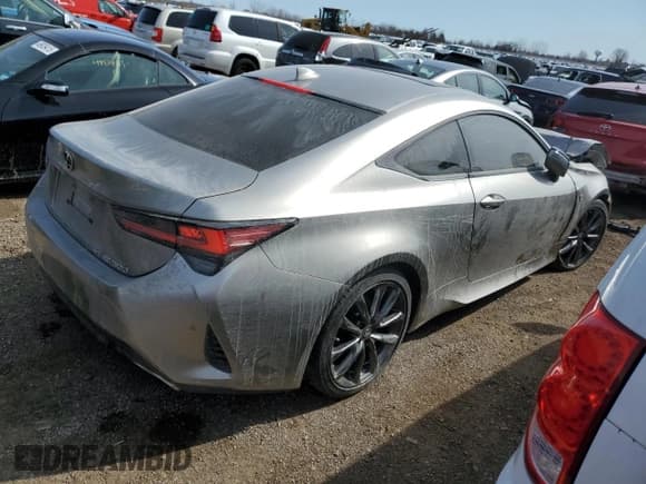 ✅ 2022 Lexus RC 300 F Sport • VIN: JTHG85EC4N5006710 • Lot: 51386565. Listed on Copart with 30,278 mi. Free auction sales archive from the USA and detailed vehicle history report at DreamBid. Image 3.